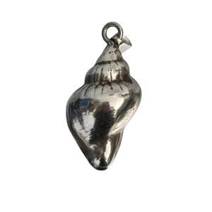Taxco Sterling Silver Conch 3D Sea Shell Ocean Beach Sea Life Pendant 19 G Vtg
